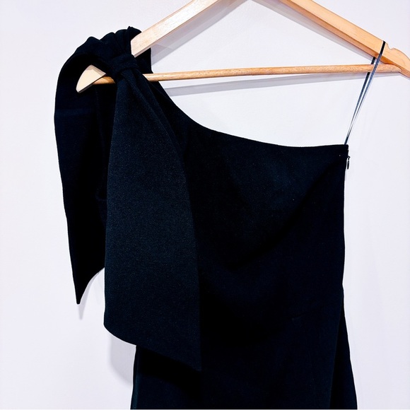 DRESS THE POPULATION Black one shoulder Tiffany dress - Picture 3 of 8